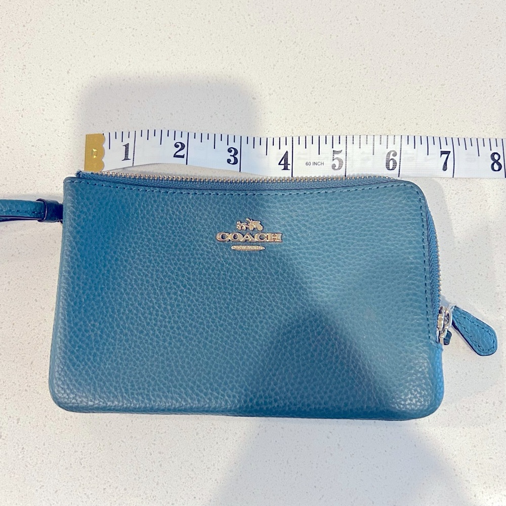 Coach leather wristlet